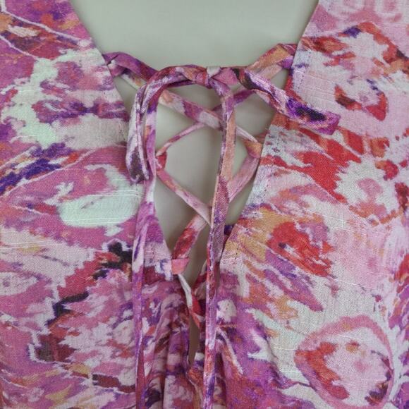 SHOW ME YOUR MUMU Oasis Lace-Up Crop Top NEW - Picture 4 of 7